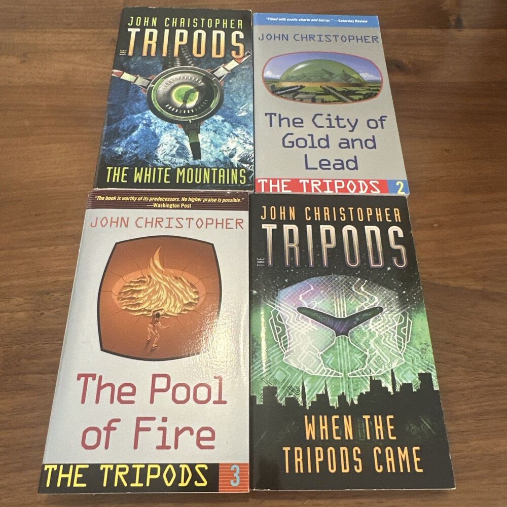 The Tripods Series Lot Of 4 by John Christopher (Paperbacks)